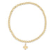 enewton design : Classic gold 3mm bead bracelet - signature cross gold charm - enewton design : Classic gold 3mm bead bracelet - signature cross gold charm