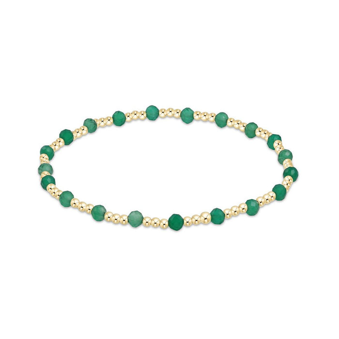 enewton design : Classic sincerity pattern 3mm bead bracelet - Green Onyx - enewton design : Classic sincerity pattern 3mm bead bracelet - Green Onyx