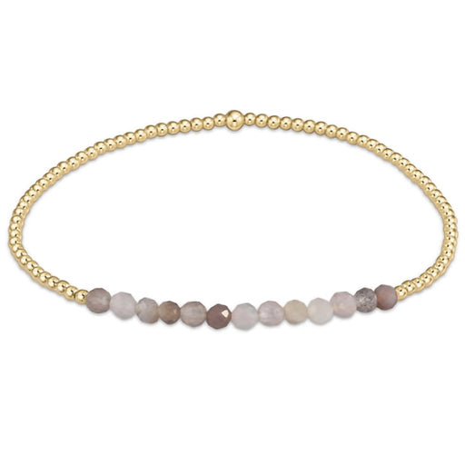 enewton design : Gold Bliss Gemstone 2mm Bead Bracelet - Botswana Agate - enewton design : Gold Bliss Gemstone 2mm Bead Bracelet - Botswana Agate