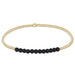 enewton design : Gold Bliss Gemstone 2mm Bead Bracelet - Matte Onyx - enewton design : Gold Bliss Gemstone 2mm Bead Bracelet - Matte Onyx