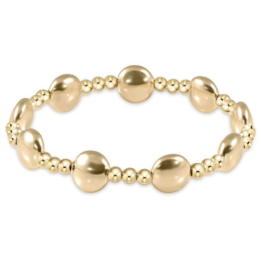 enewton design : Honesty Gold Sincerity Pattern 10mm Bead Bracelet - enewton design : Honesty Gold Sincerity Pattern 10mm Bead Bracelet