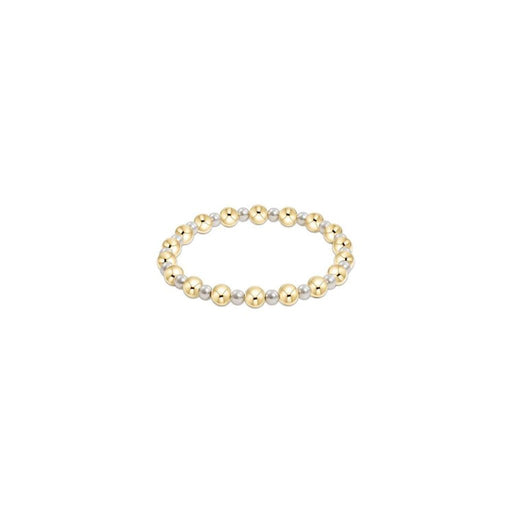 enewton design : Pearl Grateful Pattern 4mm Bead Bracelet - 6mm Gold - enewton design : Pearl Grateful Pattern 4mm Bead Bracelet - 6mm Gold