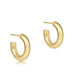 enewton design : Round gold 0.5" post hoop - 4mm - smooth - enewton design : Round gold 0.5" post hoop - 4mm - smooth