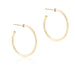 enewton design : Round gold 1.25" post hoop - 2mm - smooth - enewton design : Round gold 1.25" post hoop - 2mm - smooth