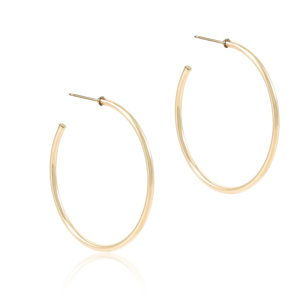 Enewton Round Gold 2mm Smooth Hoop Earrings main image 1