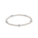 enewton design : Signature Cross Pearl Pattern 4mm Bead Bracelet - Sterling - 