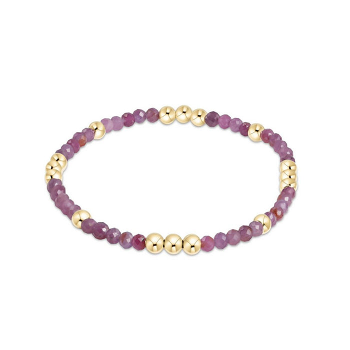 enewton design : Worthy 3mm Bead Bracelet - Gemstone in Ruby - enewton design : Worthy 3mm Bead Bracelet - Gemstone in Ruby