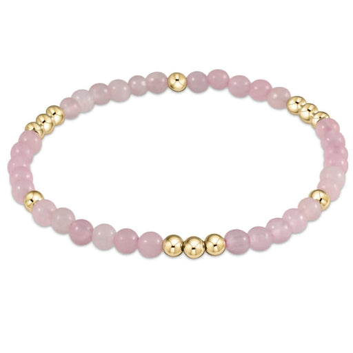 enewton design : Worthy Pattern 4mm Bead Bracelet - Rose Quartz - enewton design : Worthy Pattern 4mm Bead Bracelet - Rose Quartz