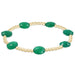 enewton design Admire bracelet with 3mm gold beads and green accent beads.