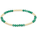 green onyx and gold bead stretch bracelet by enewton Design