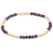 Ruby and gold bead stretch bracelet by enewton Design