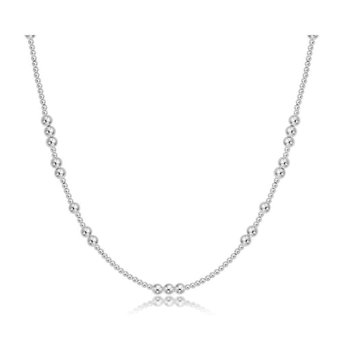 enewton design Hope Unwritten choker necklace with 3mm sterling silver beads on white background