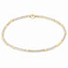 enewton design Hope Unwritten Bracelet featuring milkshake seed beads with 14k gold-filled accents displayed in a circular layout on a white background.
