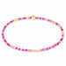 enewton design Hope Unwritten Bracelet featuring fuchsia seed beads with 14k gold-filled accents displayed in a circular layout on a white background.