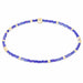 enewton design Hope Unwritten Bracelet featuring blue metallic seed beads with 14k gold-filled accents displayed in a circular layout on a white background.