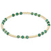 eNewton Joy Pattern Bead Bracelet with 3mm green onyx gemstones and gold-filled beads.