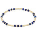 enewton Joy Pattern Bead Bracelet with 3mm lapis gemstones and gold-filled beads.