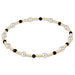 enewton design Pearl Sincerity Pattern Bead Bracelet with gold-filled beads, freshwater pearls and faceted black onyx.