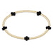 enewton design Signature Cross Pattern Bracelet with gold beads and onyx cross accents on white background