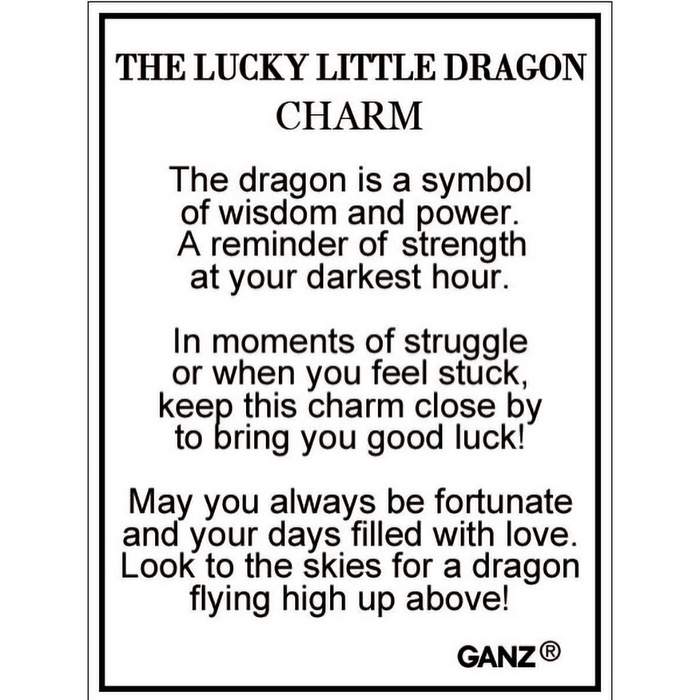Ganz : The Lucky Little Dragon Charm (1)