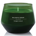 Yankee Candle Balsam & Cedar unlit in green glass jar