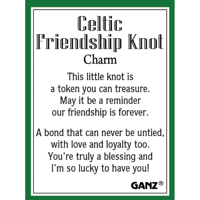 Ganz : Celtic Friendship Knot Charm - Ganz : Celtic Friendship Knot Charm