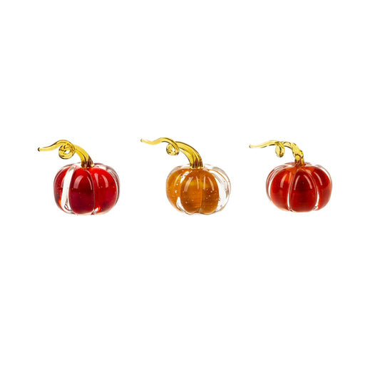 Ganz : Mini Glass Pumpkin Figurines - Assorted 1 at random. Style can not be chosen - Ganz : Mini Glass Pumpkin Figurines - Assorted 1 at random. Style can not be chosen