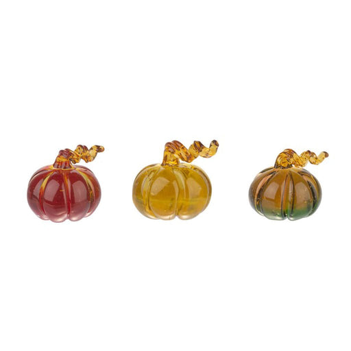 Ganz : Ombre Mini Glass Pumpkin Figurines - Assorted 1 at random. Style can not be chosen - Ganz : Ombre Mini Glass Pumpkin Figurines - Assorted 1 at random. Style can not be chosen