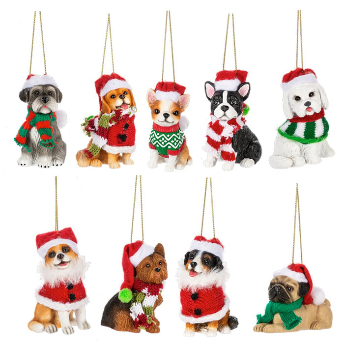 Ganz : Santa Paws is Come to Town Ornaments - Assorted 1 at random. Style can not be chosen - Ganz : Santa Paws is Come to Town Ornaments - Assorted 1 at random. Style can not be chosen