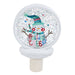 Ganz : Snowman Shimmer LED Disk Night Light - Holiday Cheer - Ganz : Snowman Shimmer LED Disk Night Light - Holiday Cheer