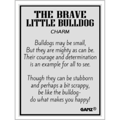 Ganz : The Brave Little Bulldog Charm - Ganz : The Brave Little Bulldog Charm