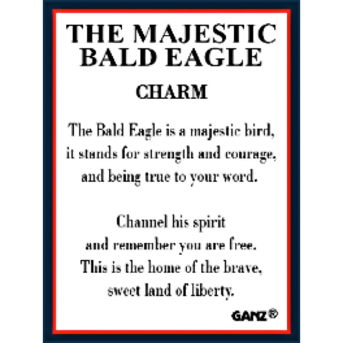 Ganz : The Majestic Bald Eagle Charm - Assorted no choice - Ganz : The Majestic Bald Eagle Charm - Assorted no choice