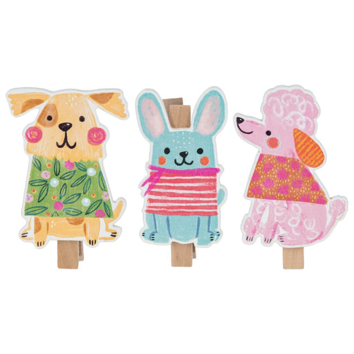 Ganz : Whimsy Dog Magnet Clip Set - Ganz : Whimsy Dog Magnet Clip Set