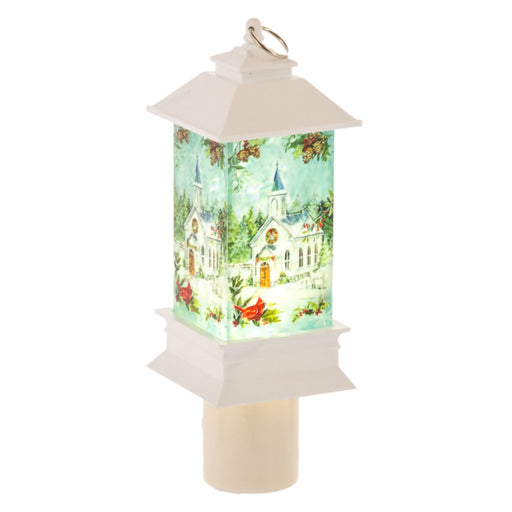 Ganz : Winter Church Shimmer Lantern LED Night Light - Ganz : Winter Church Shimmer Lantern LED Night Light