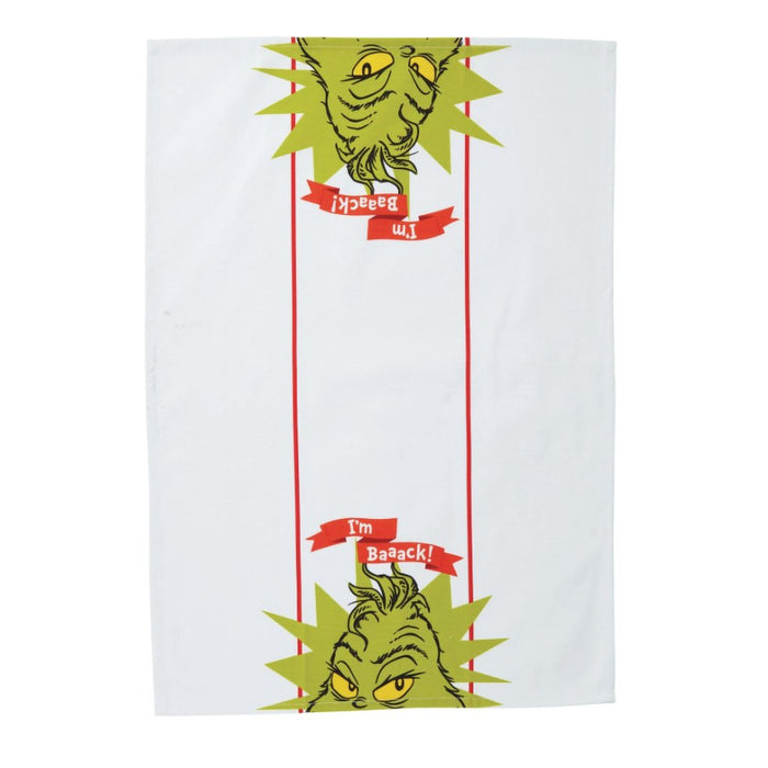 Grinch : Grinch I'm Back Tea Towel - Grinch : Grinch I'm Back Tea Towel