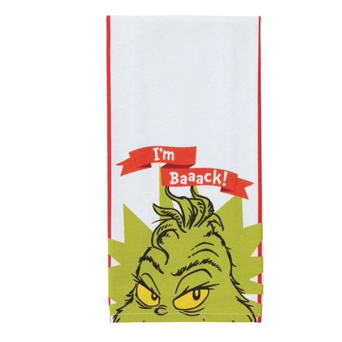 Grinch : Grinch I'm Back Tea Towel - Grinch : Grinch I'm Back Tea Towel