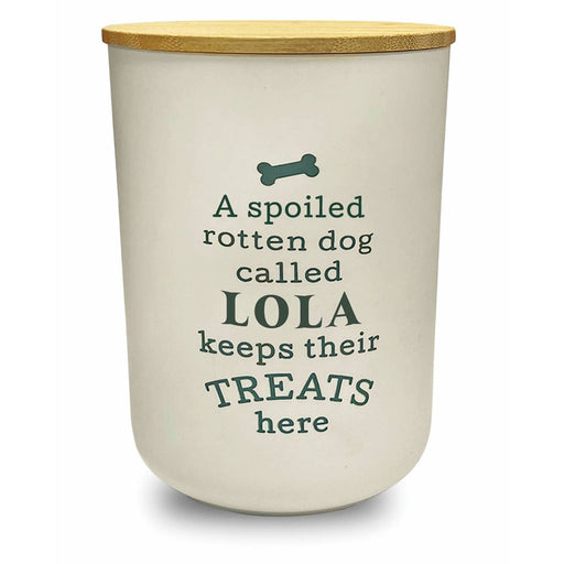 H & H Gifts : Dog Treat Jar - Lola - H & H Gifts : Dog Treat Jar - Lola