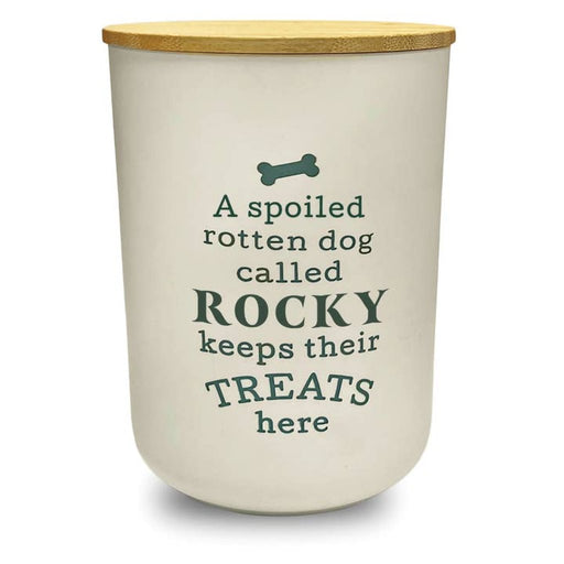 H & H Gifts : Dog Treat Jar - Rocky - H & H Gifts : Dog Treat Jar - Rocky