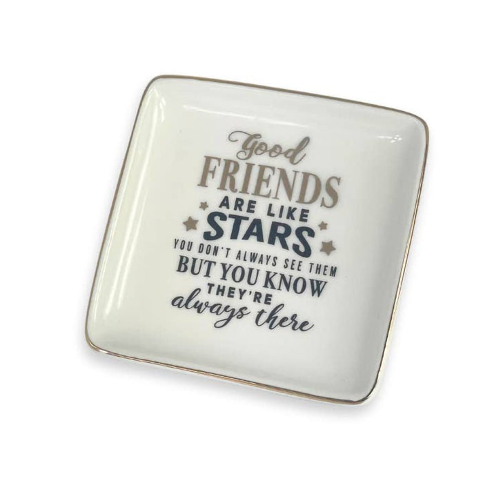 H & H Gifts : Trinket Dish - Good Friends - H & H Gifts : Trinket Dish - Good Friends