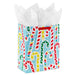 Hallmark : 13" Candy Canes on Blue Large Christmas Gift Bag With Tissue Paper - Hallmark : 13" Candy Canes on Blue Large Christmas Gift Bag With Tissue Paper