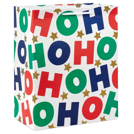 Hallmark : 13" Colorful Ho Ho Ho Large Christmas Gift Bag - Hallmark : 13" Colorful Ho Ho Ho Large Christmas Gift Bag