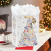 Hallmark : 13" Floral Evergreen on White Large Christmas Gift Bag - Hallmark : 13" Floral Evergreen on White Large Christmas Gift Bag