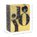 Hallmark : 13" Joy on Metallic Gold Large Christmas Gift Bag - Hallmark : 13" Joy on Metallic Gold Large Christmas Gift Bag