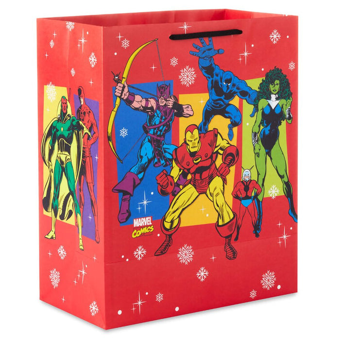 Hallmark : 13" Marvel Comics Avengers on Red Large Holiday Gift Bag - Hallmark : 13" Marvel Comics Avengers on Red Large Holiday Gift Bag