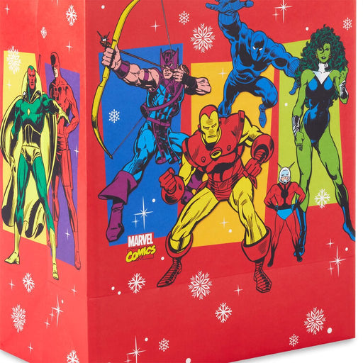 Hallmark : 13" Marvel Comics Avengers on Red Large Holiday Gift Bag - Hallmark : 13" Marvel Comics Avengers on Red Large Holiday Gift Bag