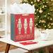 Hallmark : 13" Nutcrackers on Red Large Christmas Gift Bag - Hallmark : 13" Nutcrackers on Red Large Christmas Gift Bag