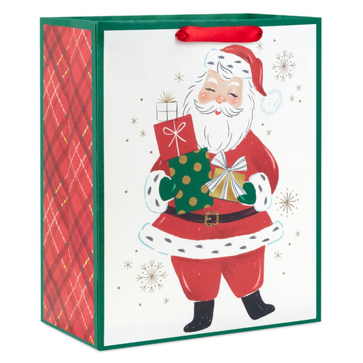 Hallmark : 13" Retro Santa With Presents Large Christmas Gift Bag - Hallmark : 13" Retro Santa With Presents Large Christmas Gift Bag