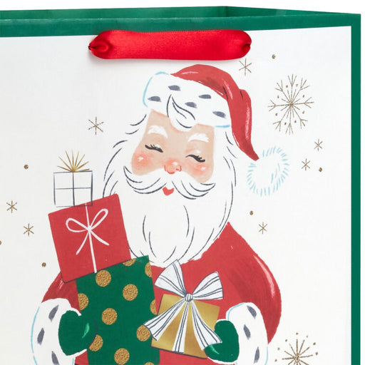 Hallmark : 13" Retro Santa With Presents Large Christmas Gift Bag - Hallmark : 13" Retro Santa With Presents Large Christmas Gift Bag