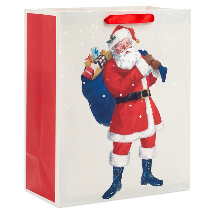 Hallmark : 13" Santa With Toy Sack Large Christmas Gift Bag - Hallmark : 13" Santa With Toy Sack Large Christmas Gift Bag