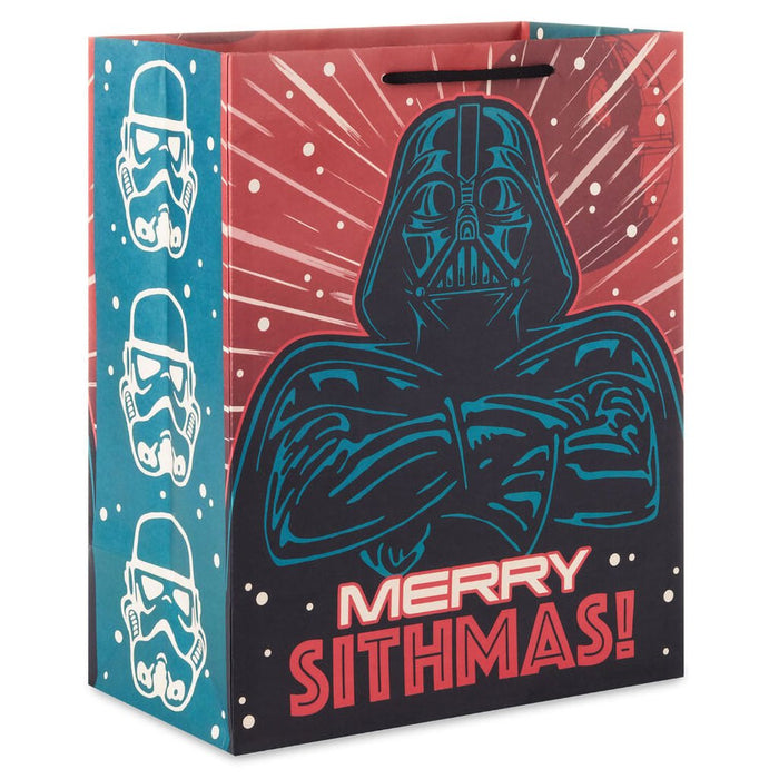 Hallmark : 13" Star Wars™ Darth Vader™ Merry Sithmas Large Holiday Gift Bag - Hallmark : 13" Star Wars™ Darth Vader™ Merry Sithmas Large Holiday Gift Bag